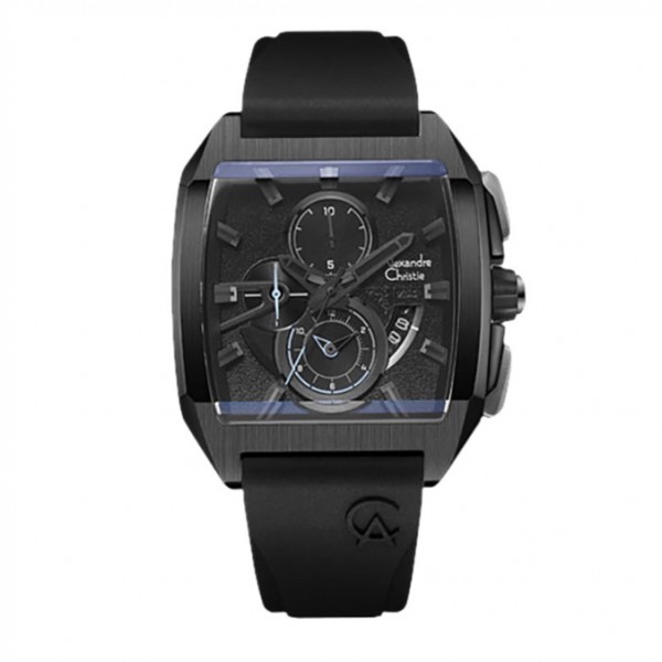 Alexandre Christie AC 6617 Full Black Rubber MCRIPBA